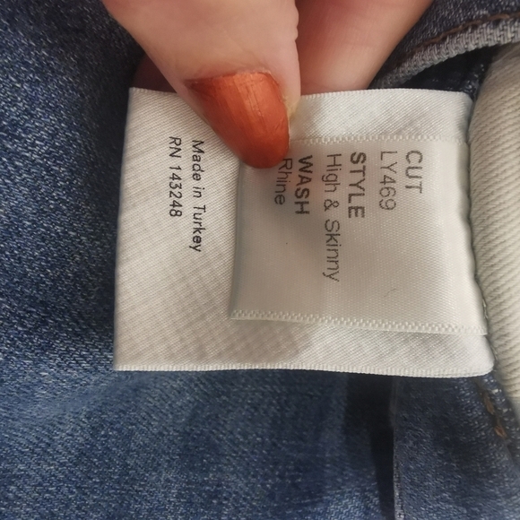 REFORMATION s26 light blue jeans high rise & skinny - Picture 13 of 16